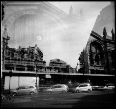 Gare du Nord Frankreich Paris  -  Diese Aufnahme wurde mit einer 6x6 Lochkamera erstellt